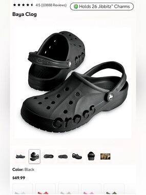 CROCS Baya Clog in Black